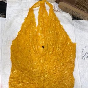 Floral lace bodysuit